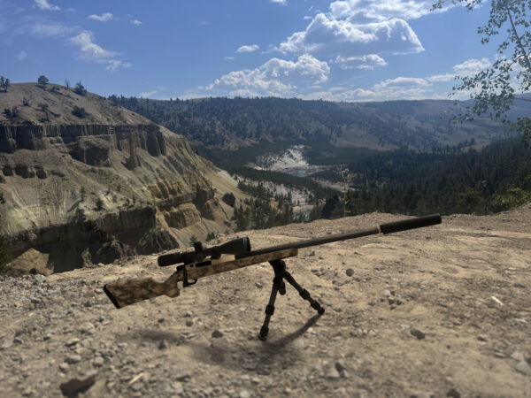 The Jackalope mounted on a 300PRC Peterson Rifle